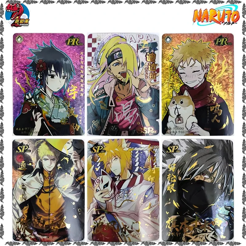 Anime NARUTO Rare Namikaze Minato Hatake Kakashi Senju Hashirama Deidara Mitsuki Game PR SP Collectible Card Birthday Toys Gifts