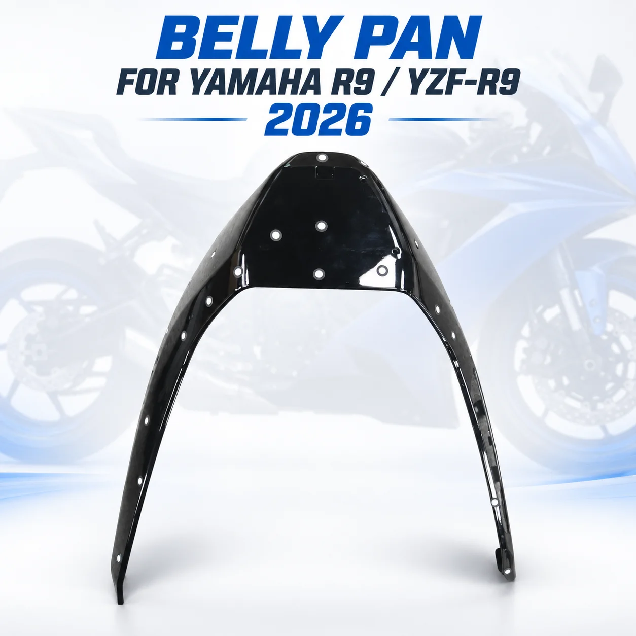 Belly Pan Lower Fairing Under Cowl Carbon Fiber Engine Underside Cover for Yamaha R9 YZF-R9 2026 Motorcycle Accessories Parts