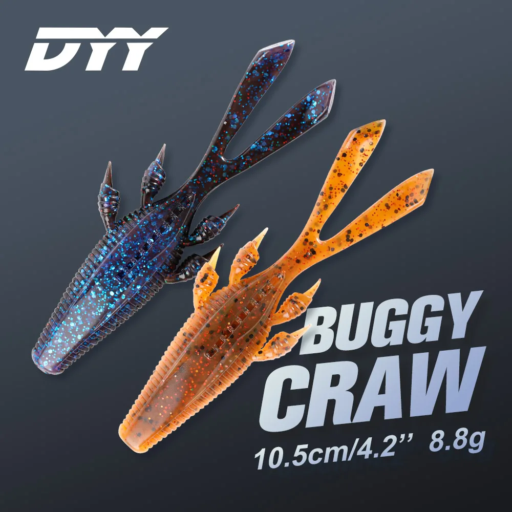 DYY Soft Shrimp vinilo camarón – Swimbait para lubina y perca