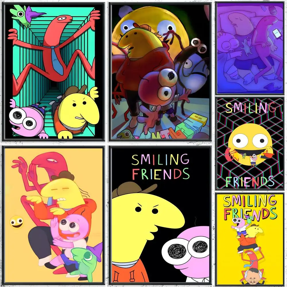 adult animated comedy Smiling Friends Poster HD Waterproof S