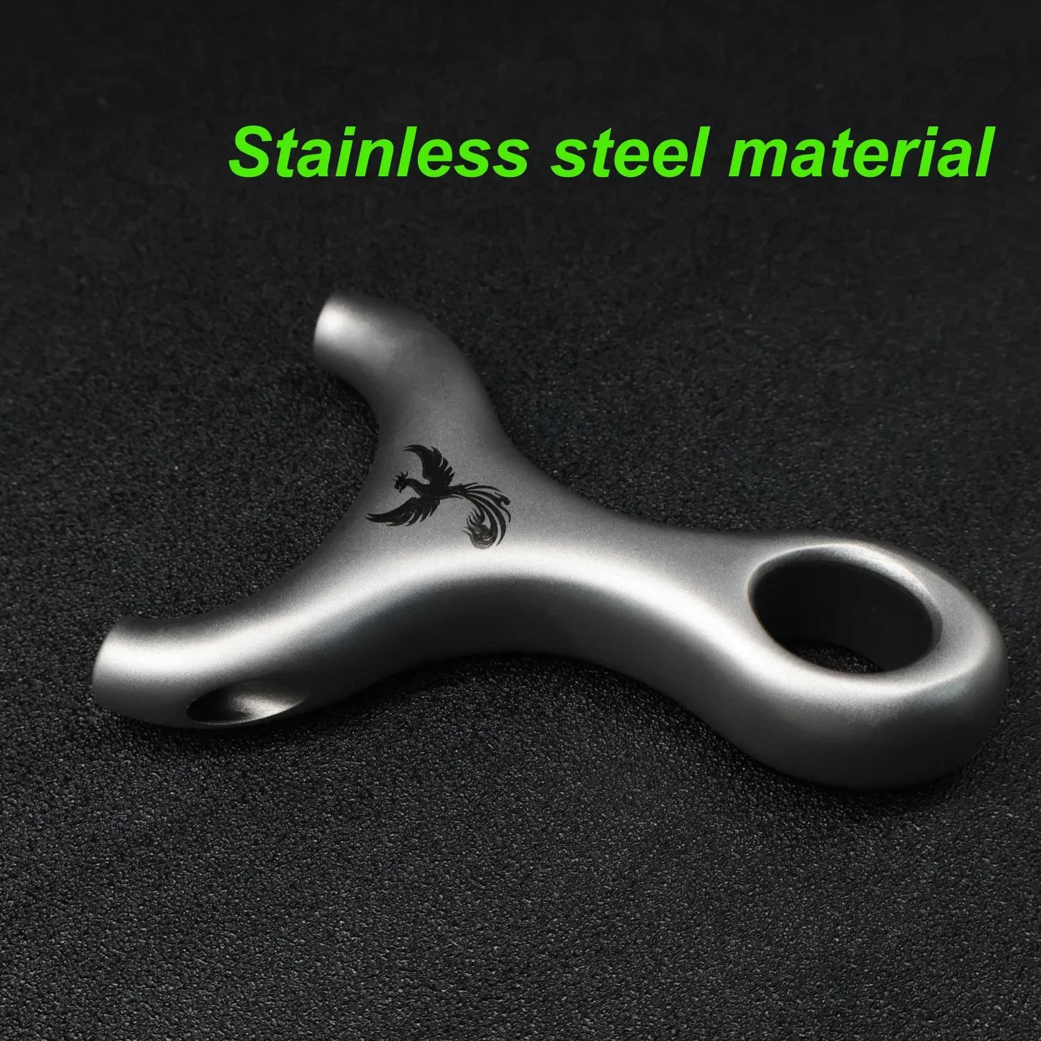 

Stainless Steel One-piece Slingshot High-quality Competitive Precision Shooting Sling With Rubber Band