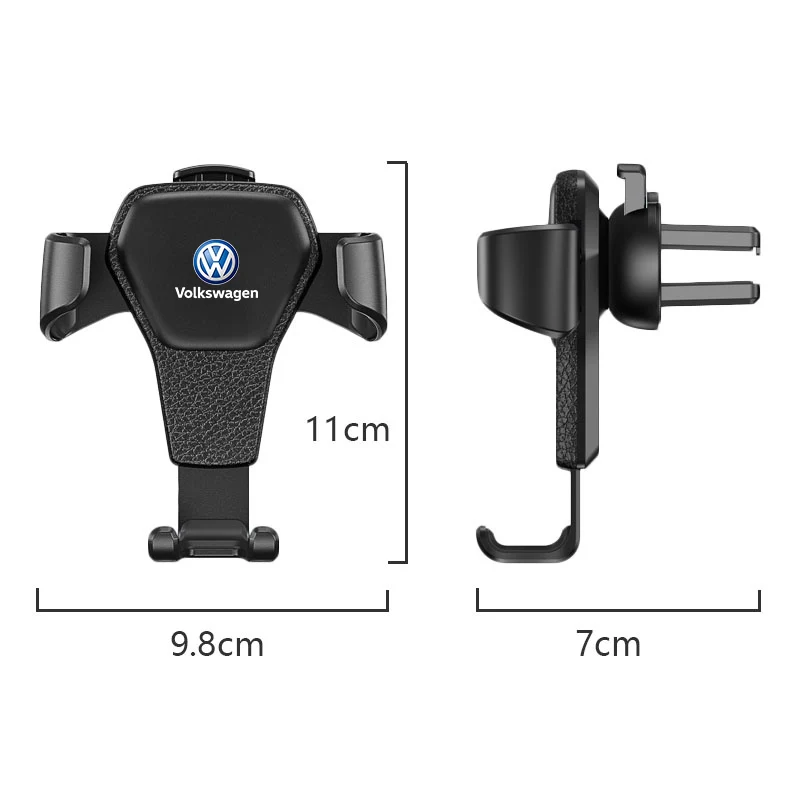 Uchwyt samochodowy do telefonu grawitacyjnego klips mocowany do kratki nawiewu powietrza stojak na telefon wsparcie dla Volkswagen VW RLine R Golf