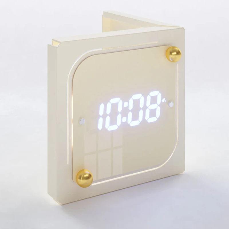 Quartz Wall Clocks Minimalist Led Digital Alarm Clocks Bedroom Living Room Luxury  Stylish Wall Watch Noiseless Home Decor