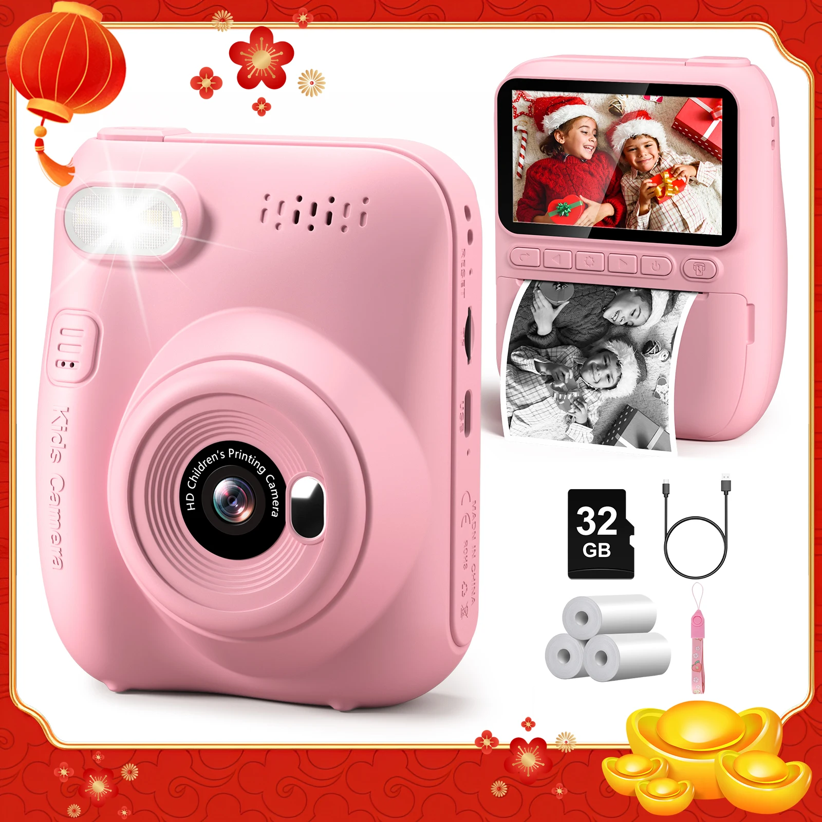 Instant Print Camera for Kids, 3.0