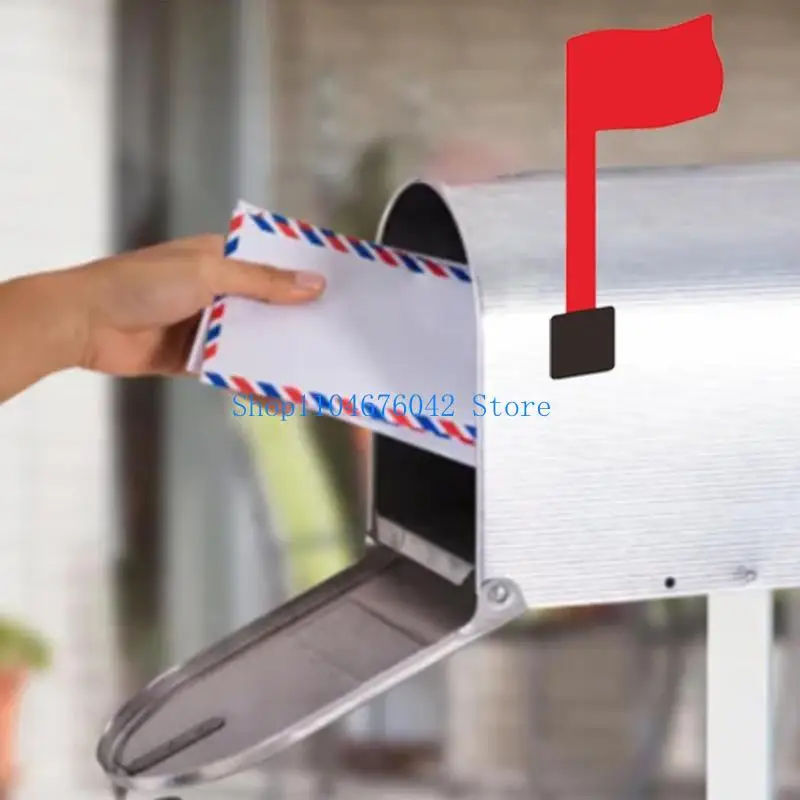 Bild 4: Rotes Briefkastenschild-Ersatzset, robuste, selbstklebende Outdoor-Pads, bestehen extreme Temperaturen für dauerhafte Installation
