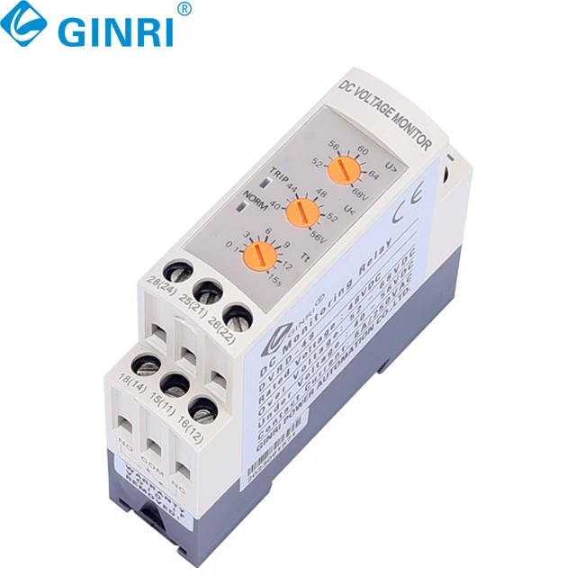 DC12V 24V 36V 48V أكثر من تحت الجهد حماية الجهد رصد التتابع
