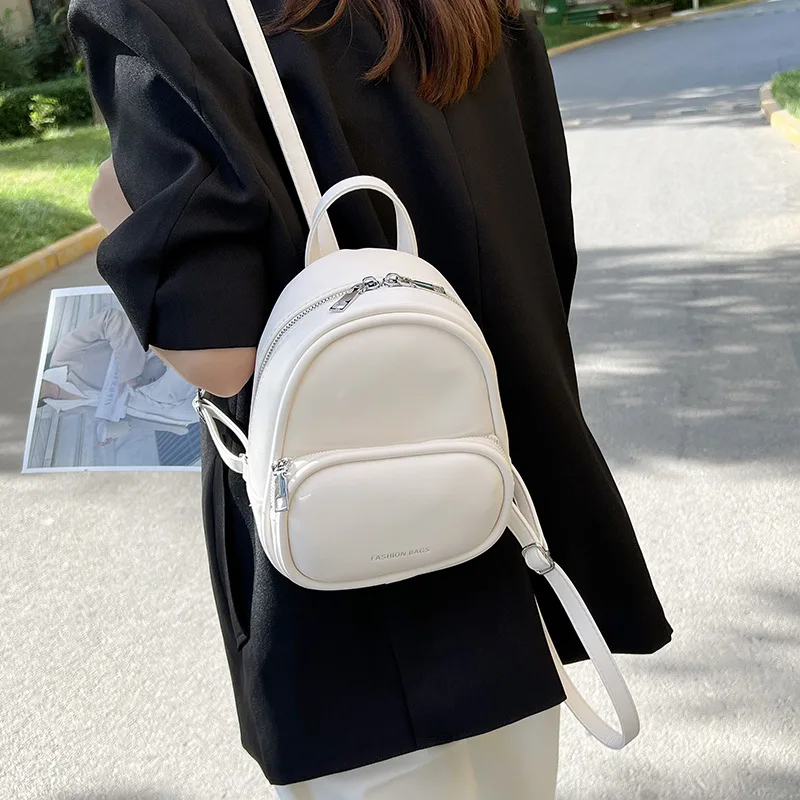 Gepersonaliseerde Mode Mini Tas Vrouwen Trend Nieuwe Zomer Westerse Stijl Rugzak Minimalistische Textuur Reizen Rugzak