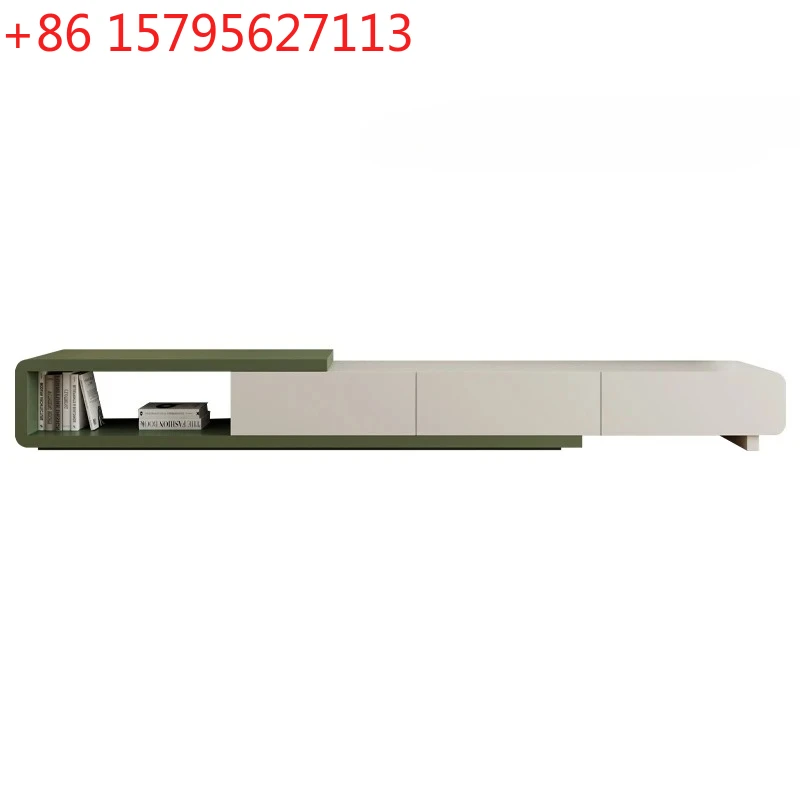 

Шкаф для телевизора, выдвижной массив дерева, кремовый стиль, современная простая маленькая квартира, гостиная, напольный журнальный столик, шкаф для телевизора