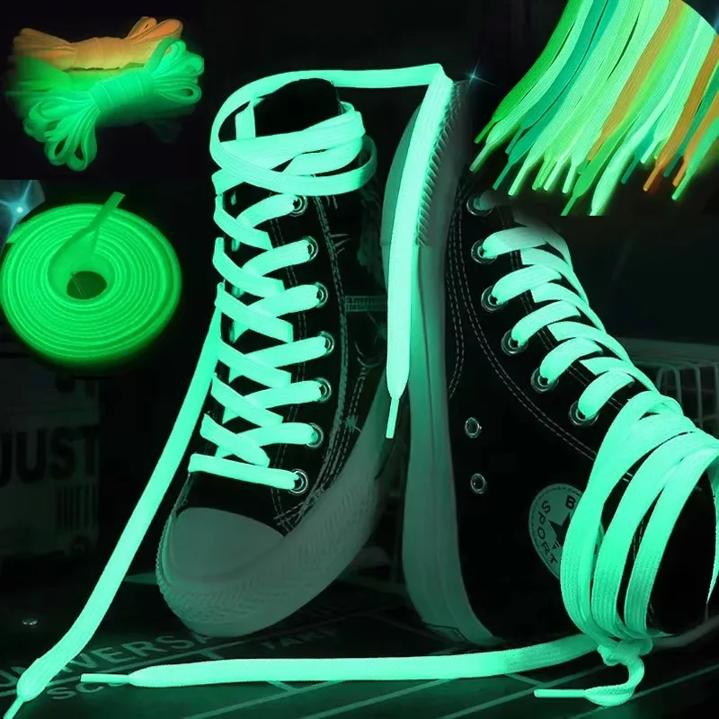 1-5Pair Luminous Shoelaces for Kid Sneakers Men Women Sports Shoes Laces Glow In The Dark Night Shoestrings Reflective Shoelaces