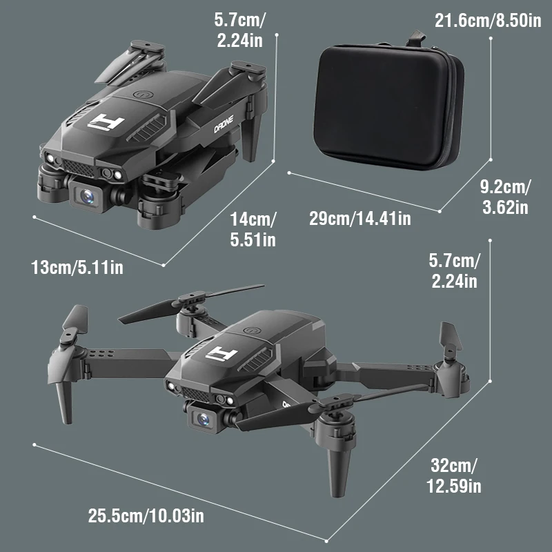 2.4G 6-osiowy żyroskop Mini Drone Quadcopter Szerokokątny 4K HD Podwójny aparat WIFI RC Helikopter Dron Zabawka Tryb bezgłowy Prezenty dla dzieci