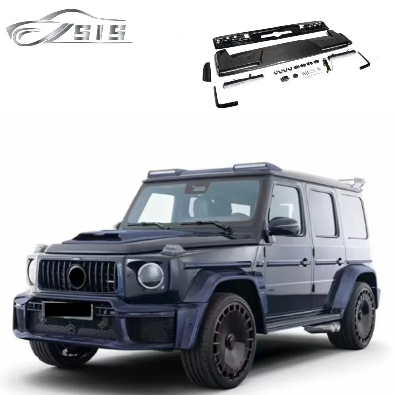 

G Class 2025 New W465 G63 Spoiler for W465 Car Carbon Fiber Material Roof Spoiler With Led Wing W465 G63 G500 G400