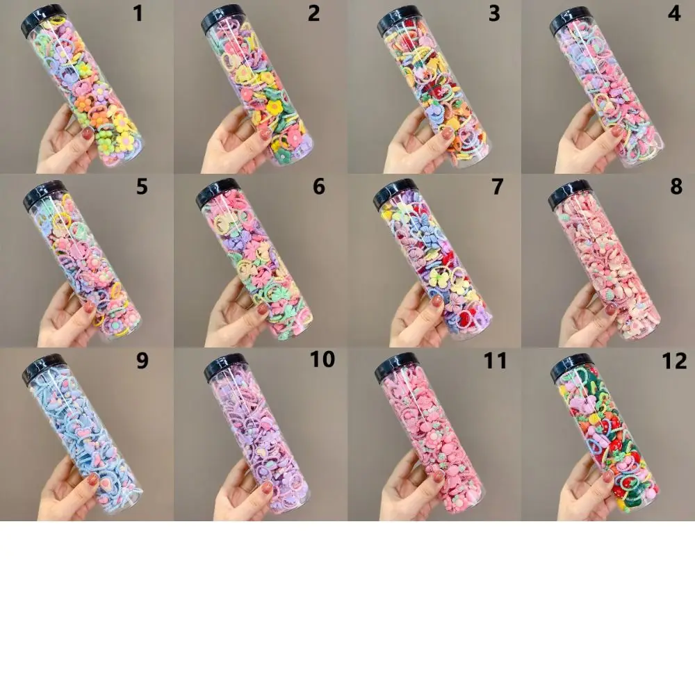 20pcs/set Kawaii Children\'s Rubber Bands New Elastic Hair Ties Baby Hair Rope Scrunchie Hair Accessories Ponytail Holder Girls