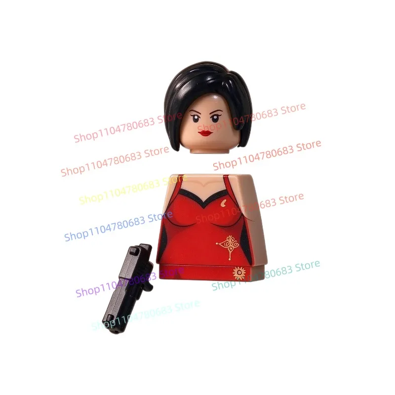 New 5cm Figure Red Robe Female Character Assembly Model Figurine, Movie & TV Character Desktop Decor Toy,Gift for Collection