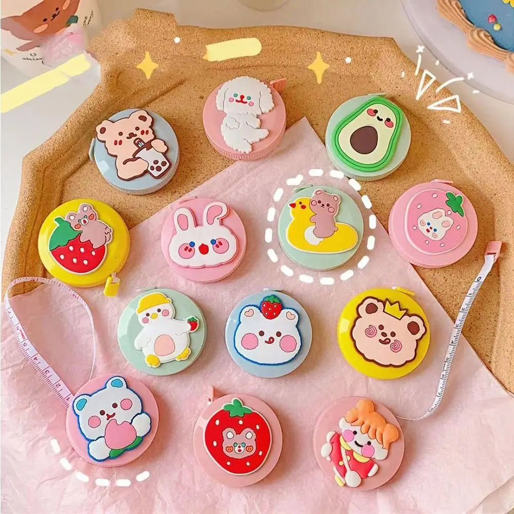 

Flexible Cartoon Tape Measure Auto Shrink Soft 150cm Tape Measure 150cm Centimeter Inch Soft Retractable Ruler Height Children
