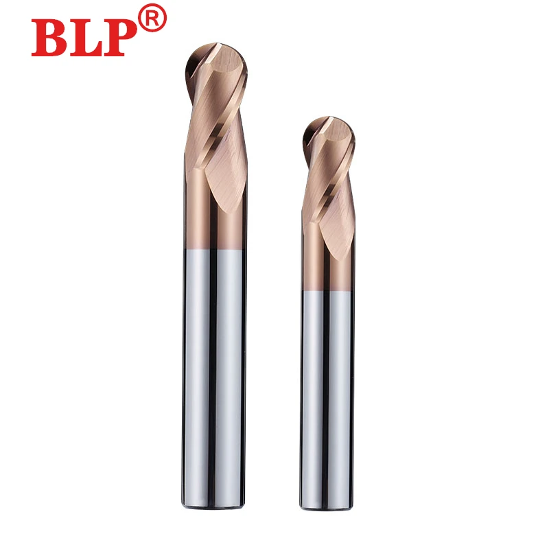 Milling Cutter Alloy Coating Tungsten Steel Tool Cnc Maching Hrc55 2 Flute Ball Nose Endmills Top Milling Cutter Machine Endmill