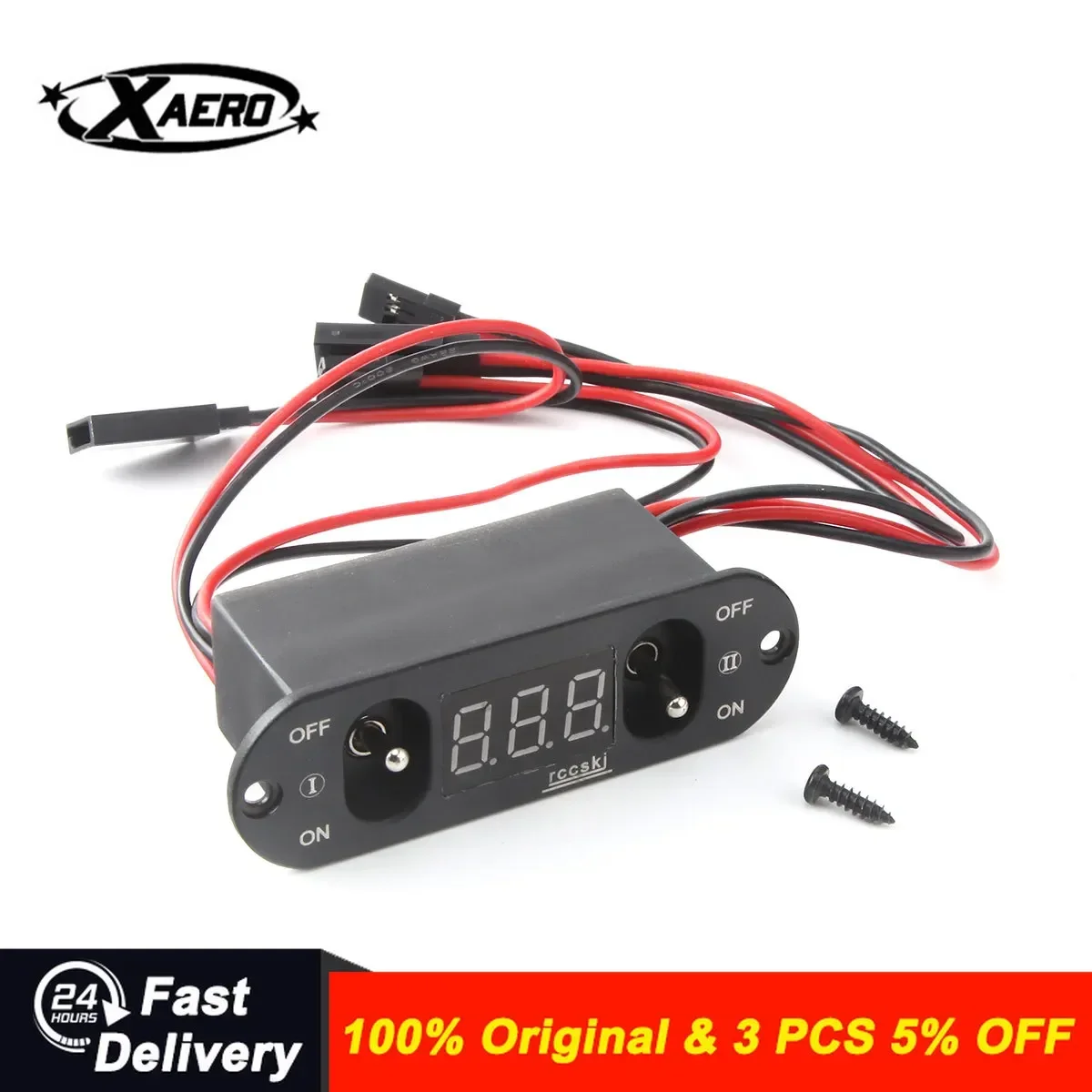 

1Pc Rccskj 2124 Current Double Switch Voltage Display for RC Model