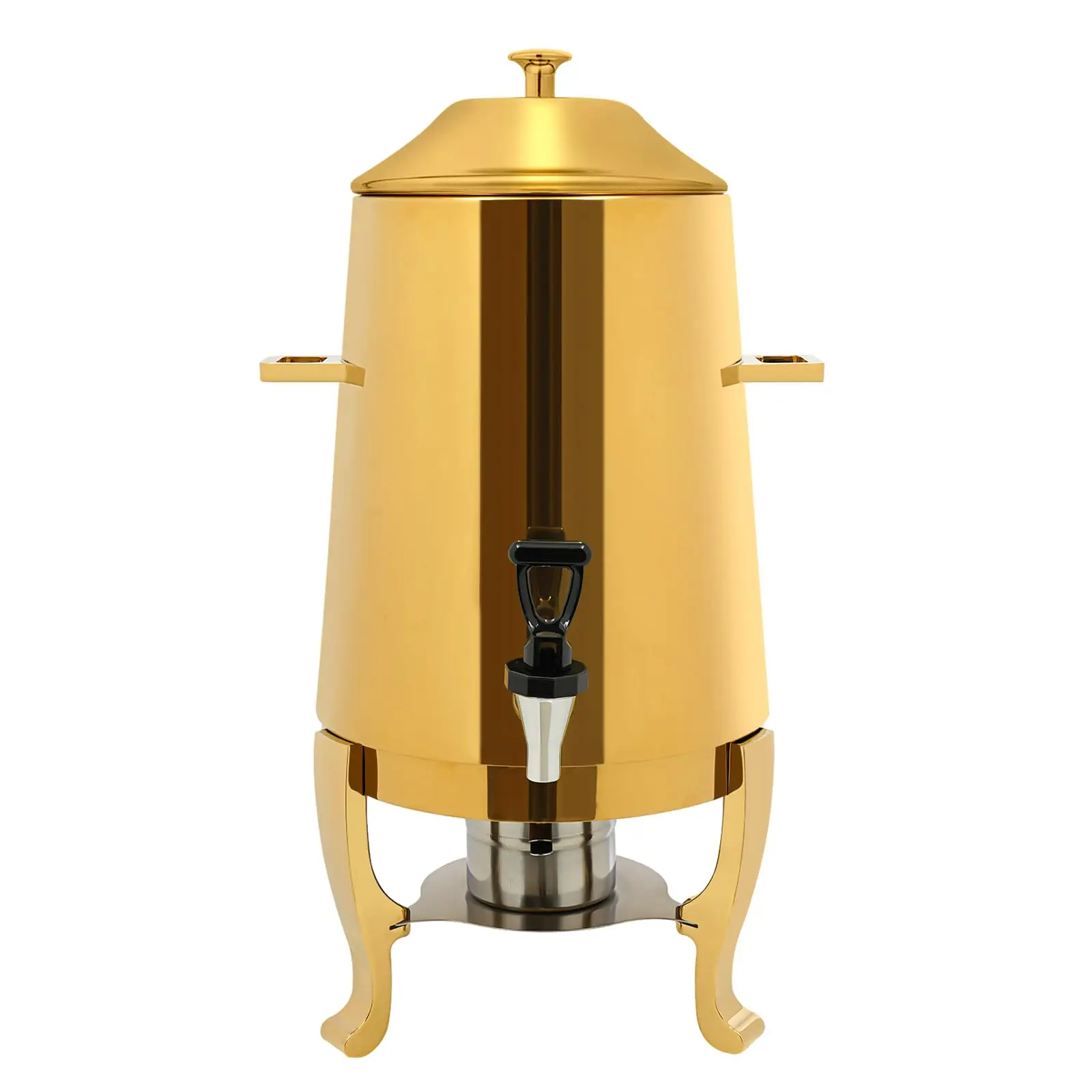

Диспенсер для горячих напитков объемом 3,43 галлона, чафер для урны для кофе из нержавеющей стали, золотой, диспенсер для горячих напитков для молока, кофе, чая, воды, сока