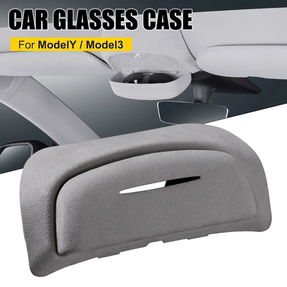 

Sunglasses Holder for Car Sun Visor Eye Glasses Storage Case for Tesla Model Y Model 3 Protective Case Auto Interior Organizer