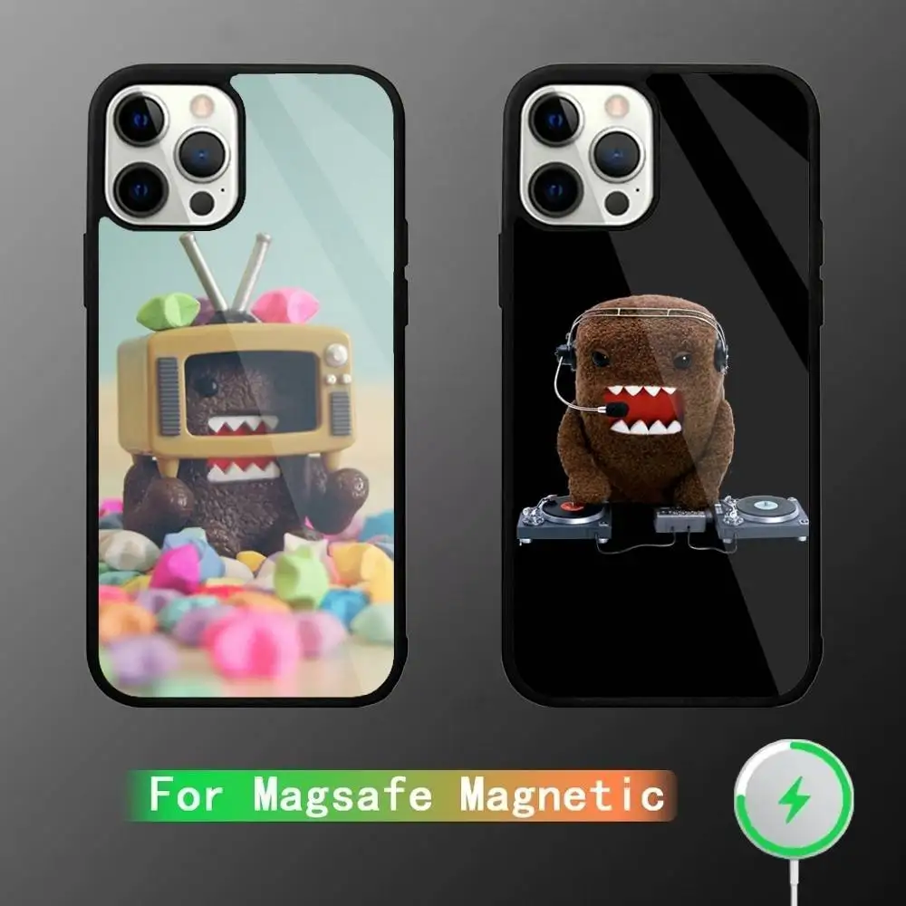 

Cute Domo-kun Phone Case For iPhone 16,15,14,13,12,11,Pro,Max,Plus,Mini,SE New Magsafe Magnetic Wireless Charging