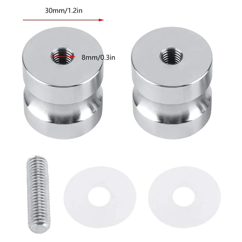 Manopola per porta in vetro per doccia a doppia faccia maniglia per porta in acciaio inossidabile 304 per accessori Hardware per mobili