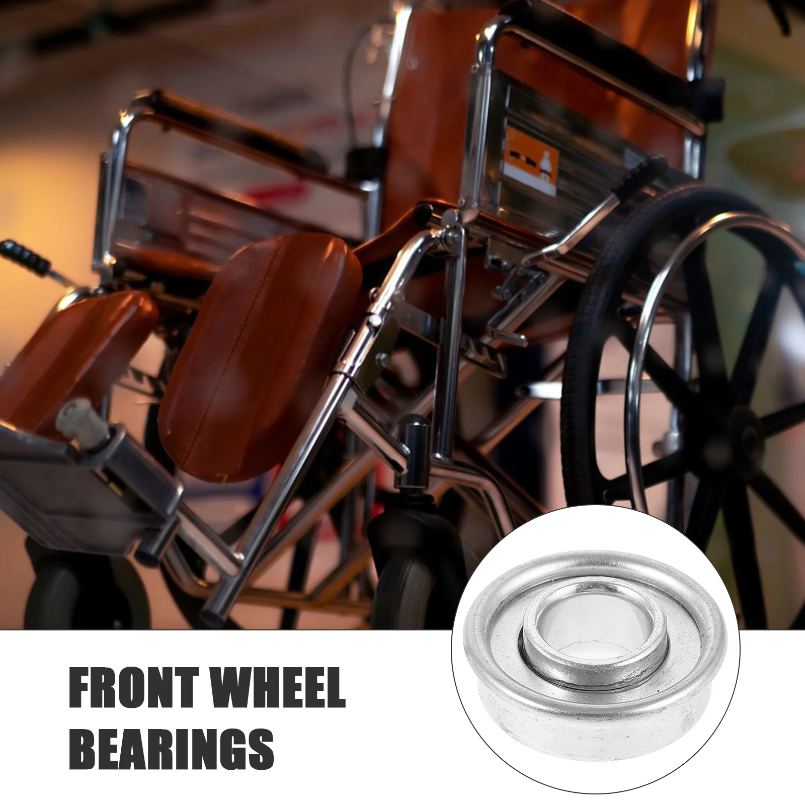 

2Pcs Wheelchair Front Wheel Bearing Small Wheel Bearings 29mm Diameter Bearing Hub Parts Replacement Maintenance