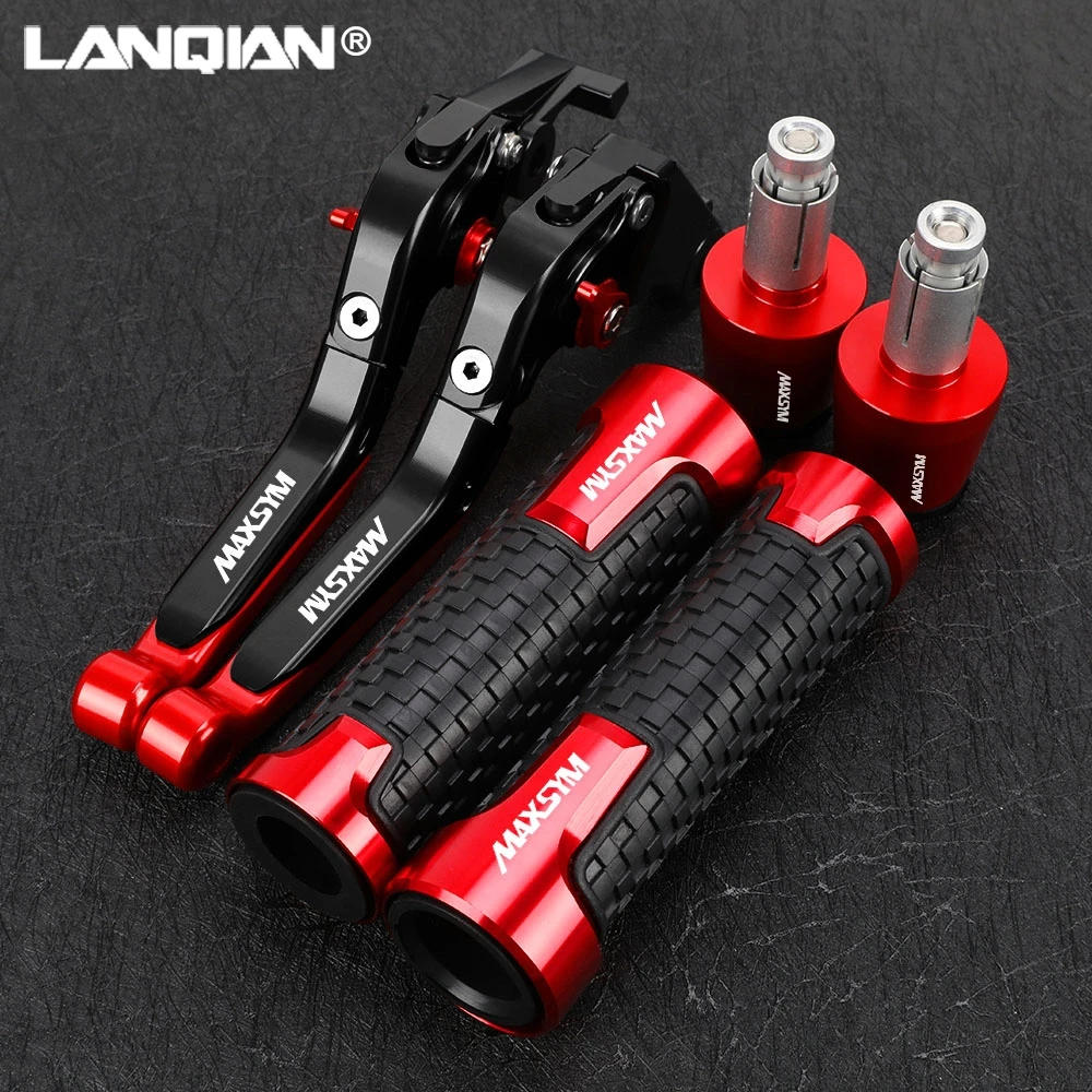 

For SYM MAXSYM TL 500 508 Maxsym TL500 TL508 Motorcycle Foldable Brake Clutch Levers 7/8'' 22mm Handlebar Handle Grips Ends