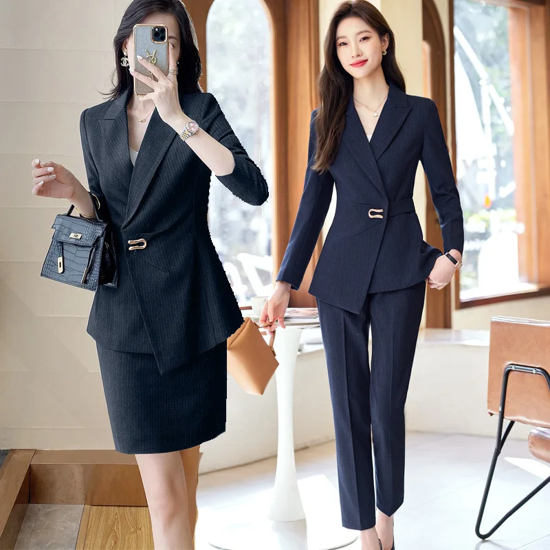 Black Small Business Suit Workplace Suit Temperament Goddess Style Spring and Autumn New Fashion Casual High-Grade Fried Street