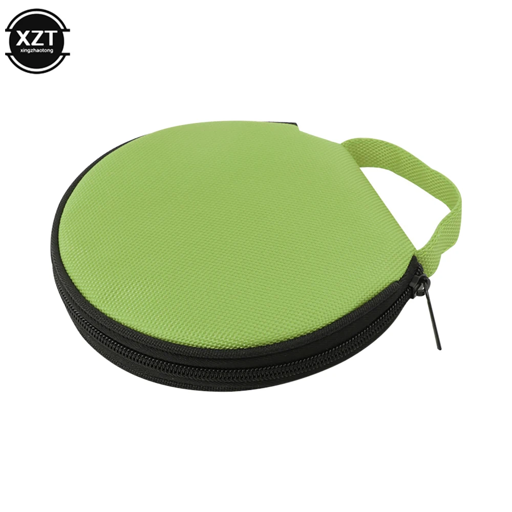 1pcs Portable CD DVD Case 20P Capacity Oxford Cloth CD Storage Bag Round Holder with Zipper for Home Car CD Box Bag images - 6