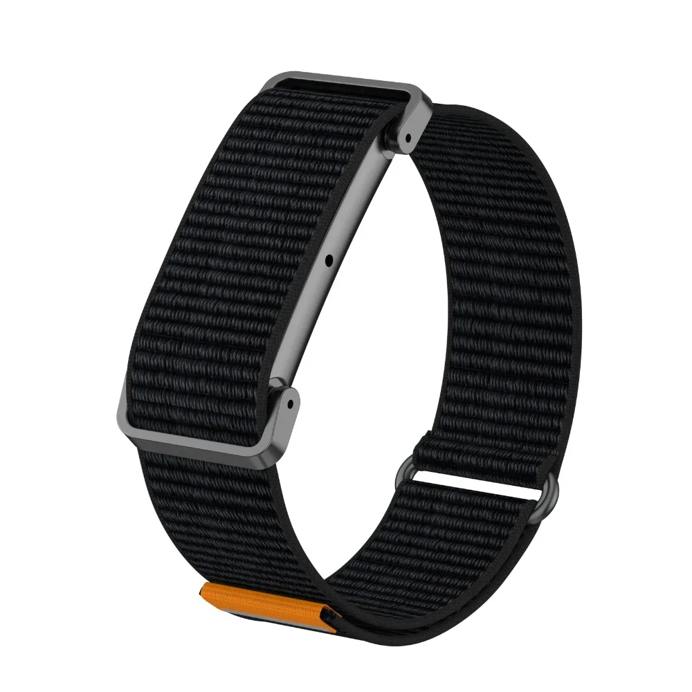 Metal Protective Case Nylon Strap For Google Fitbit Air Ultra-Slim Feather-Light Breathable Quick Release Replacement Wrist Band