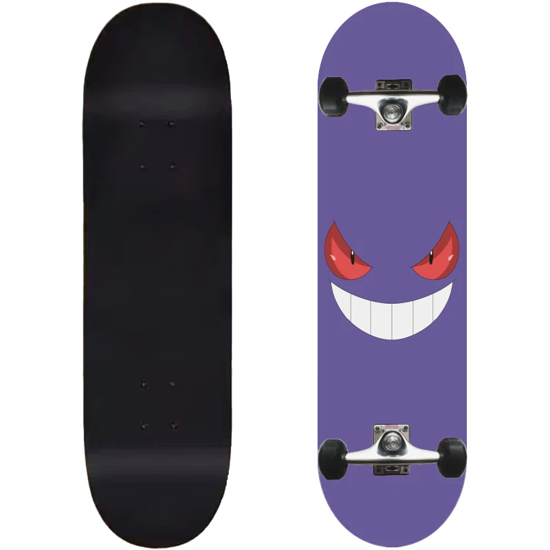 A Complete Set of 31*8 Inch Russian Maple Double Wishbone Skateboards That Are Simple and Fashionable Customizable