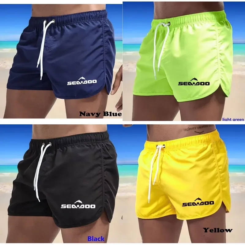 Summer Sea Print Casual Men's Boardshorts Breathable Beach Shorts for Fitness Sports Comfortable Short Pants