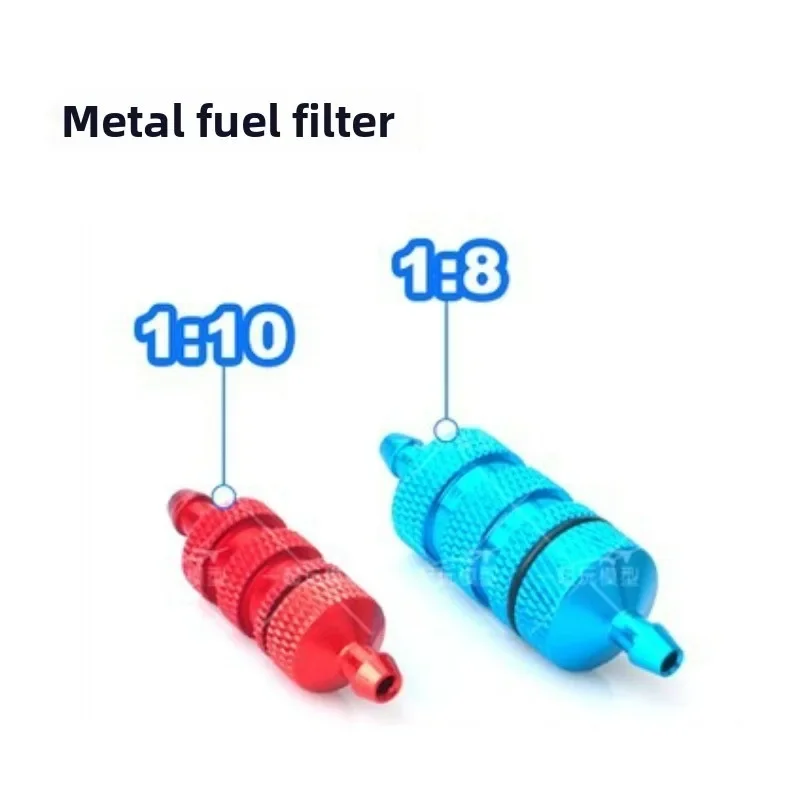 

Fuel Filter 1/8 1/10 Oil Filter RC Aluminum RC Model Car Spare Parts 80118 For HSP Hobo HPi Leihu Henglong Vehicle