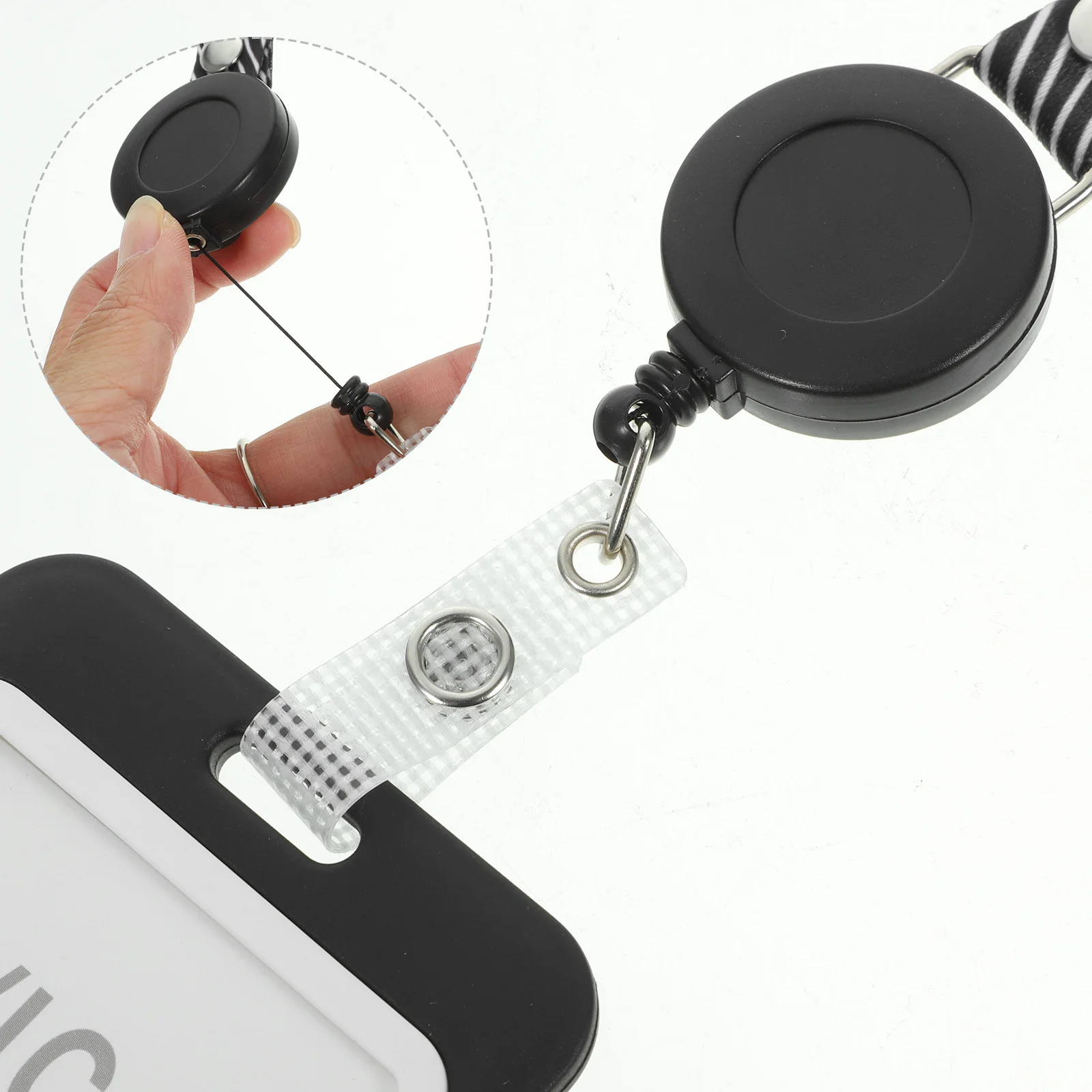 

10 set Id Badge Sleeves Clear Protective Card Holders For Work Name Tags Lanyard Compatible Credit Cards Bus Passes Office