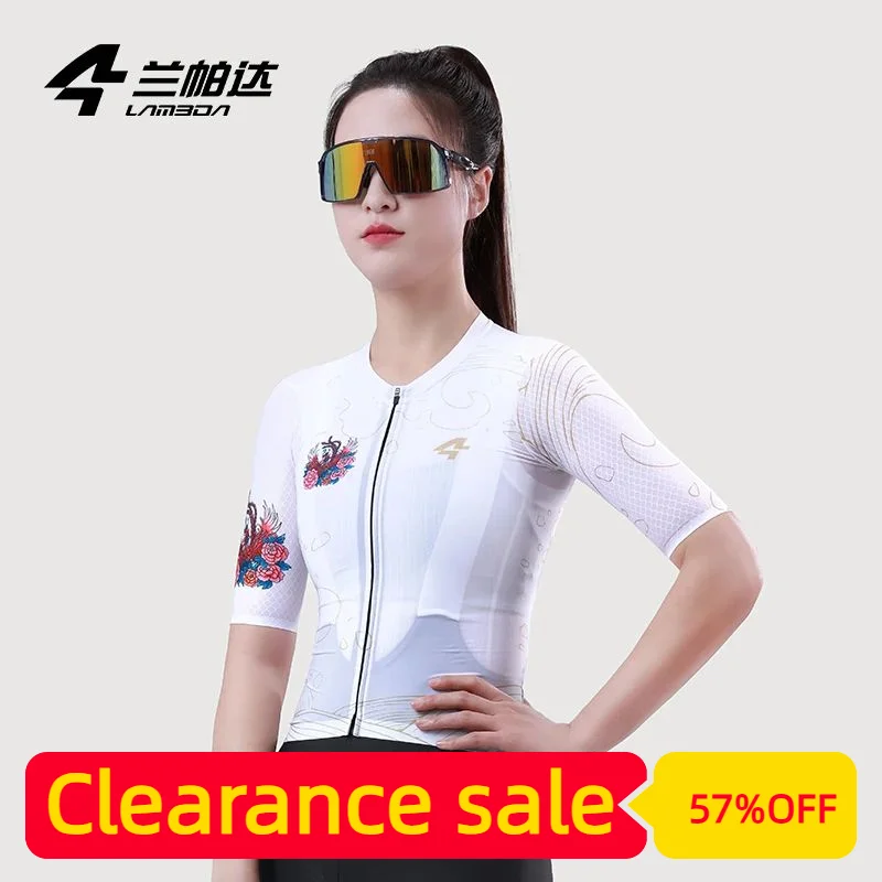 Lameda Women Cycling Jersey Spring Summer Short Sleeves Quick Drying Cycling Clothes Women Tight Breathable Bike Top Clothing