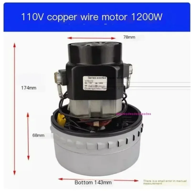 110V Stofzuiger 1000W Accessoires 120V Motor
