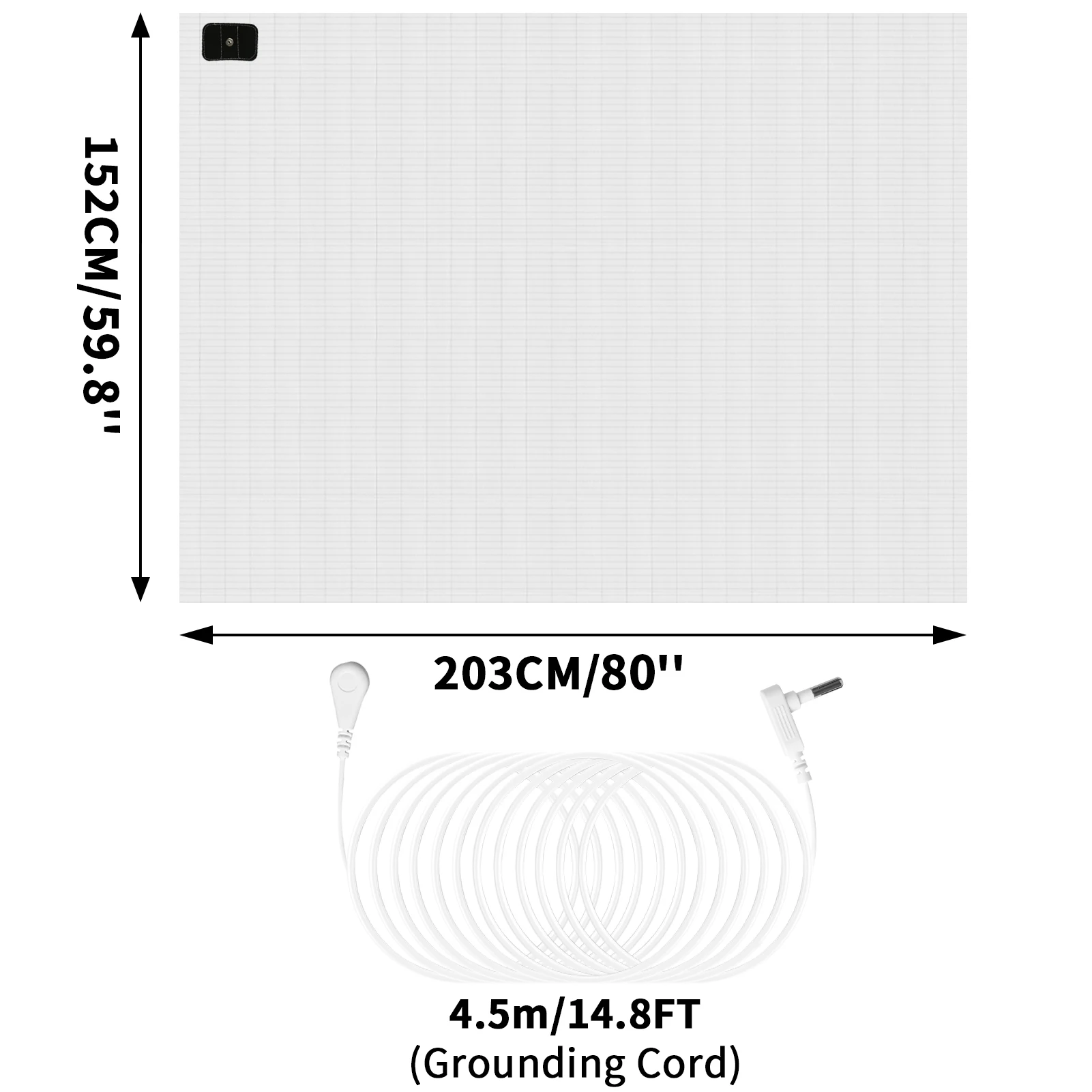 152x203CM White