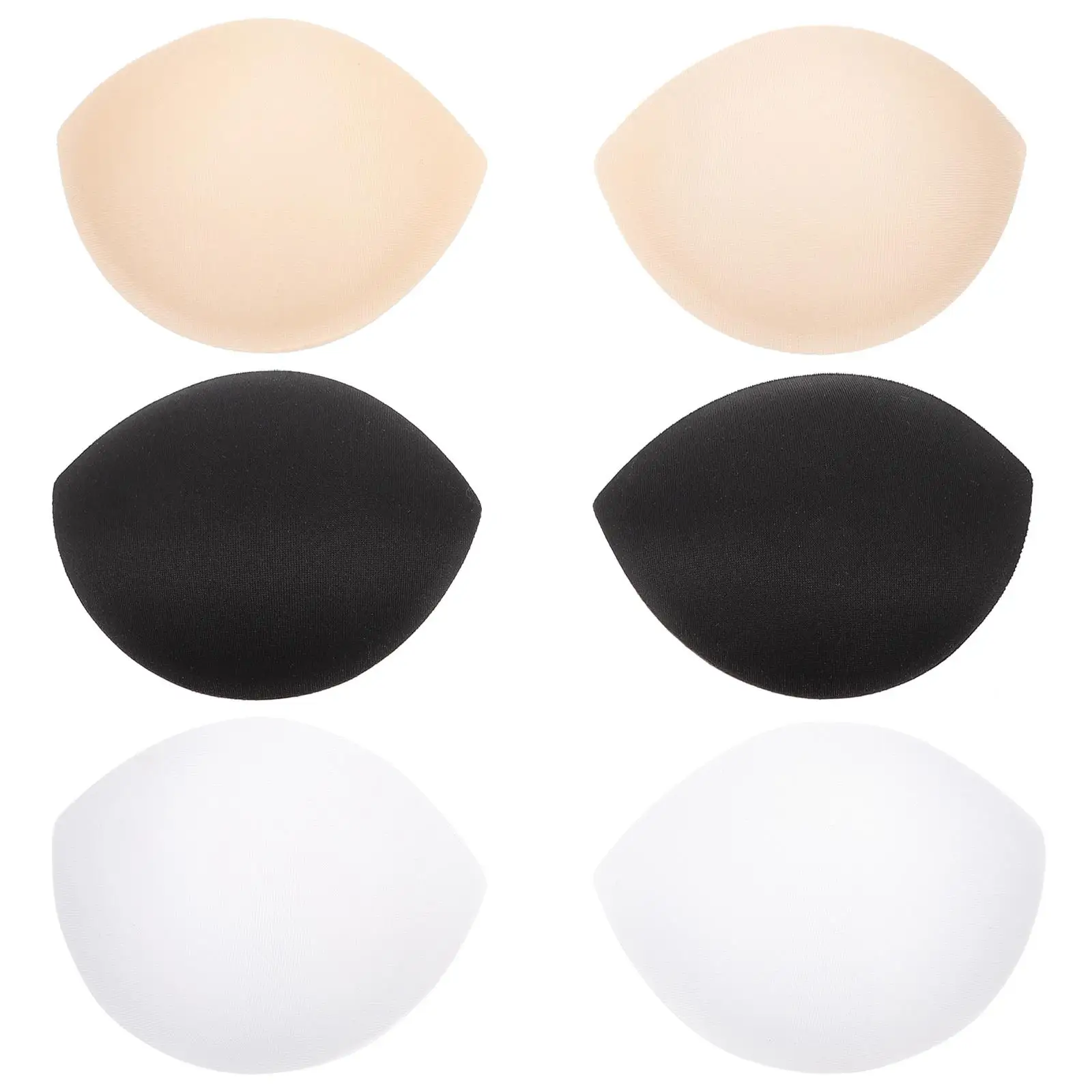 

3 Pairs Bra Inserts Padded Bra Pads Fillers Women Swimwear Lingerie Shapewear Underwear Bras Non Slip Invisible