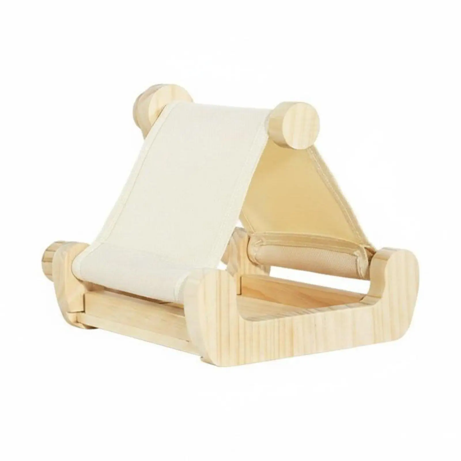 Bird Cage Accessories Wooden Nest Box with Canvas Hideaway and Drawer Tray for Parakeets and Lovebirds