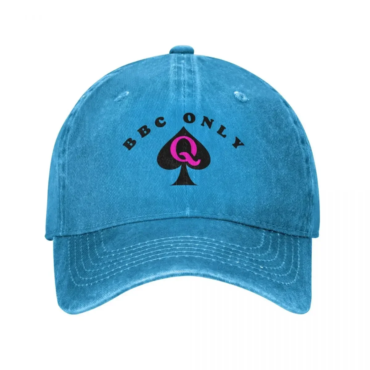 BBC Only Queen of Spades Sissy Faggot Symbol Baseball Cap New Hat Big Size  Icon Visor For Women Men's