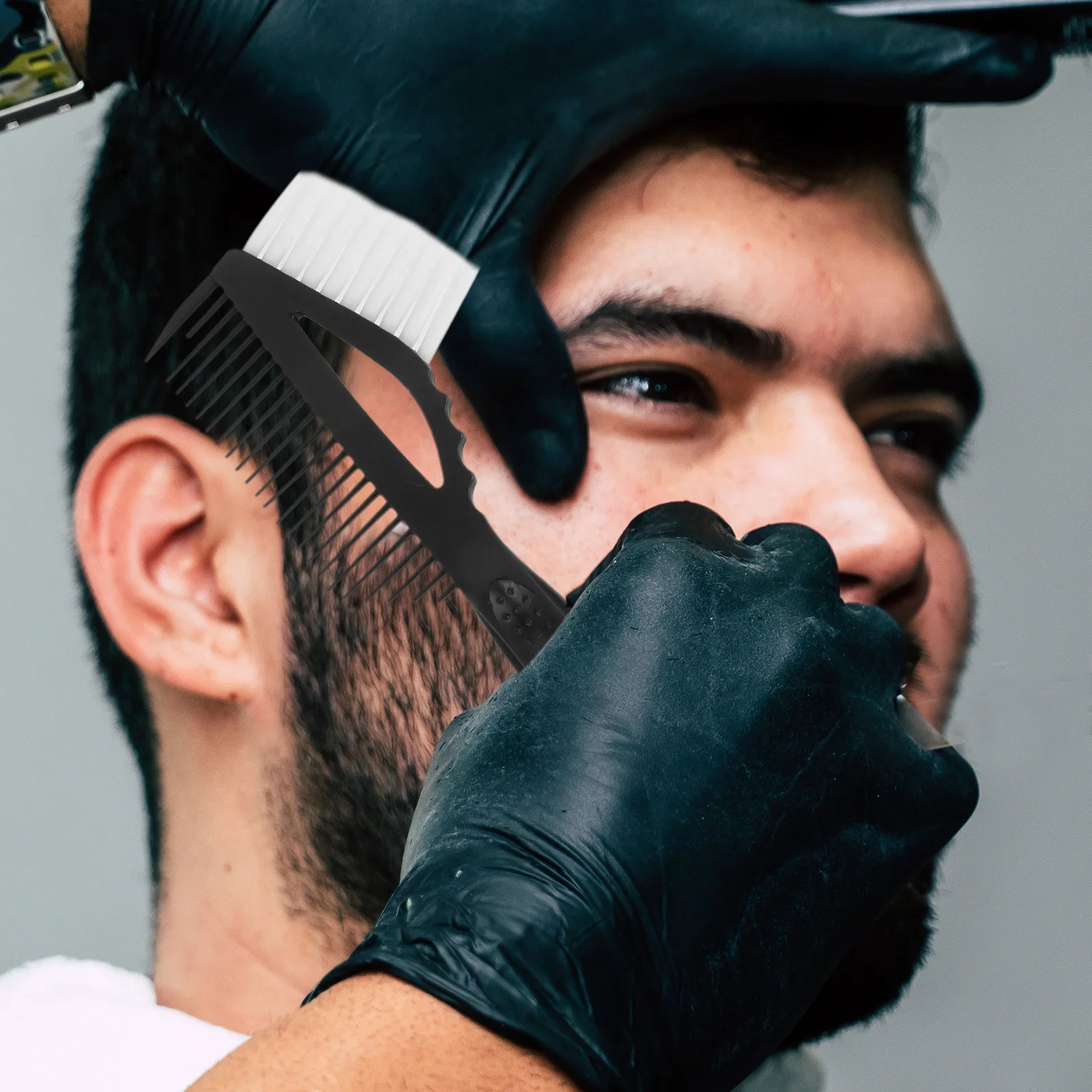 

2Pcs Professional Hair Dye Brush Plastic Coloring Tool Salon Home Use Washable Reusable Easy Clean Highlighting Stylist Must