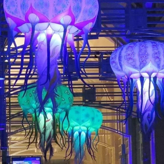 Inflatable Jellyfish Parade Stage Activity Display Amusement Decoration Led Light