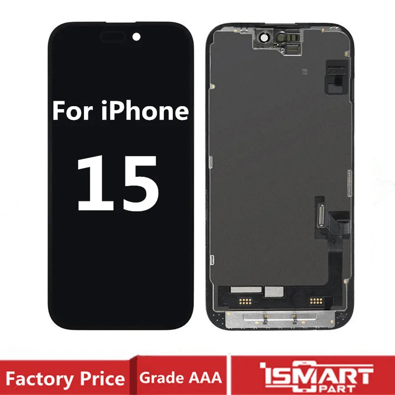 For iPhone 15 LCD Display 3D Touch Digitizer Assembly Soft OLED For iPhone 15 TFT Screen Replacement