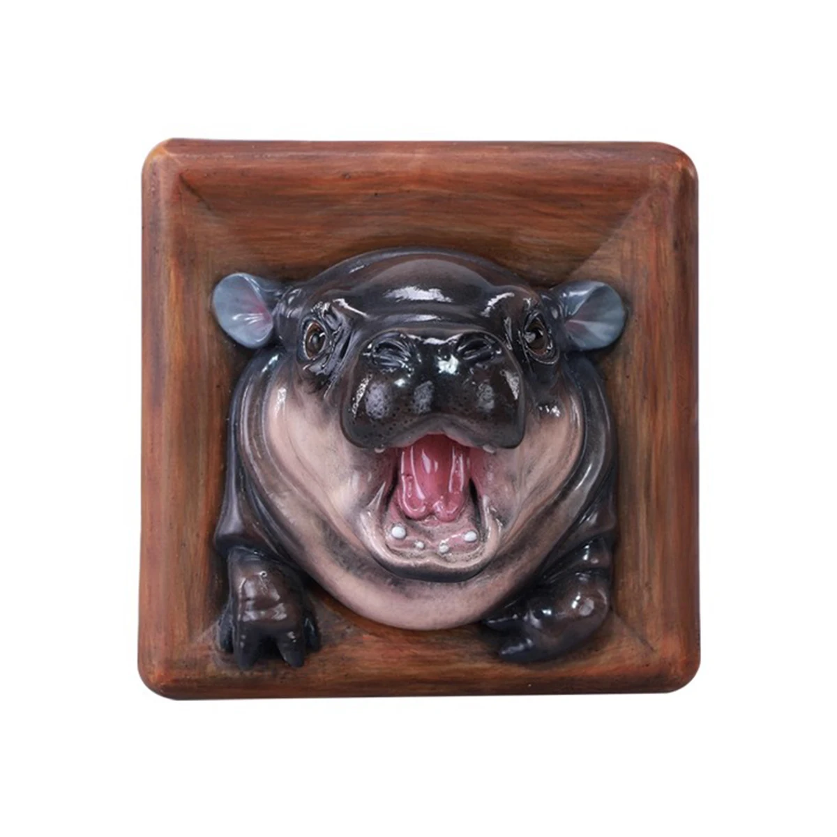 

HiPlay JXK Baby Hippo Fridge Magnet：MooDeng Static Animal Figurine