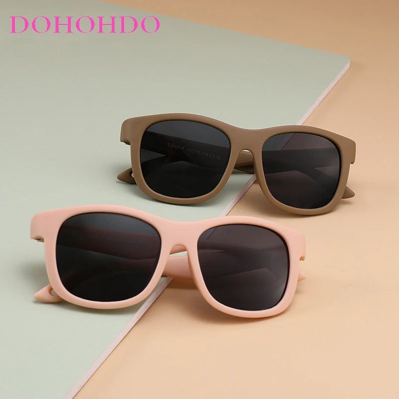 

2025 Kids Polarized Sunglasses 1 2 3 Years Boys Girl Safety Glasses Baby Infant Shades Eyewear Anti Soft Frame With Cord UV400