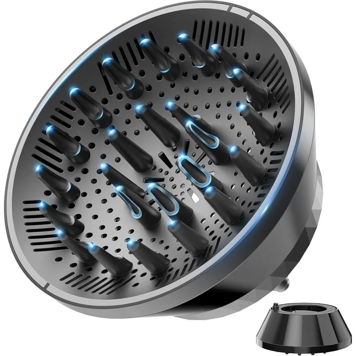 RECOMENDAR】Diffuser Attachment for Hair Dryer - Universal Large- Design Fits 1.5-3.2 Inch, for Thick, Long, Curly, Wavy