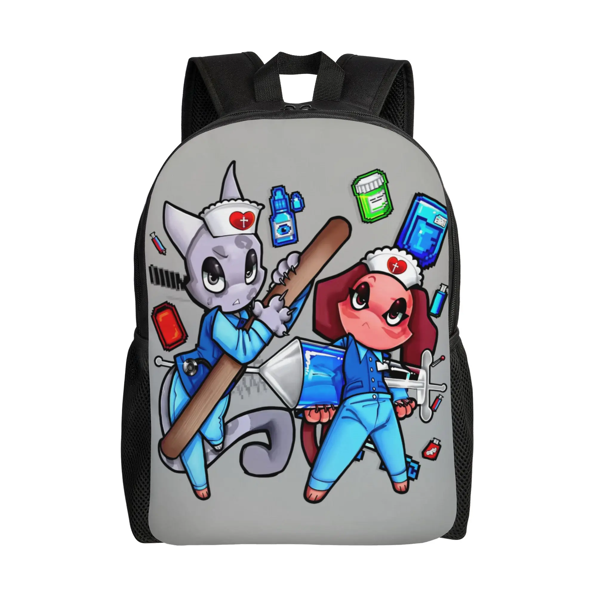 Horror Game Animals Hospitals Classical Backpack Durable Student Work  Daypack for Men Women College Shoulder Bag