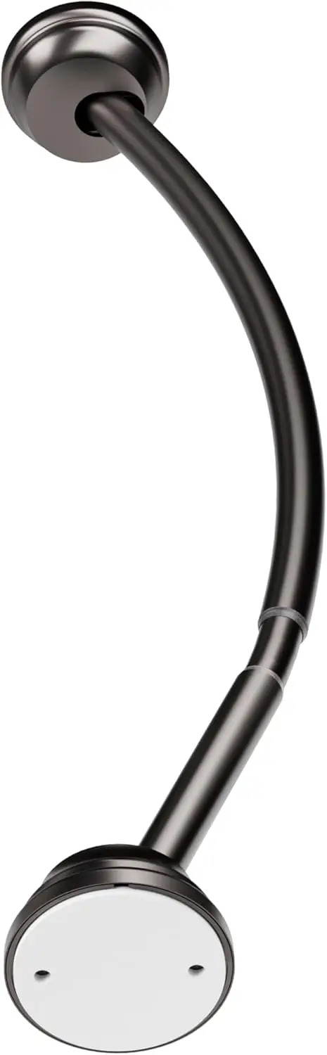 

Изогнутый карниз для душевой занавески без сверления, регулируемый от 32 до 40 дюймов, для небольших ванн или душевых кабин, простая установка, выбор цвета N