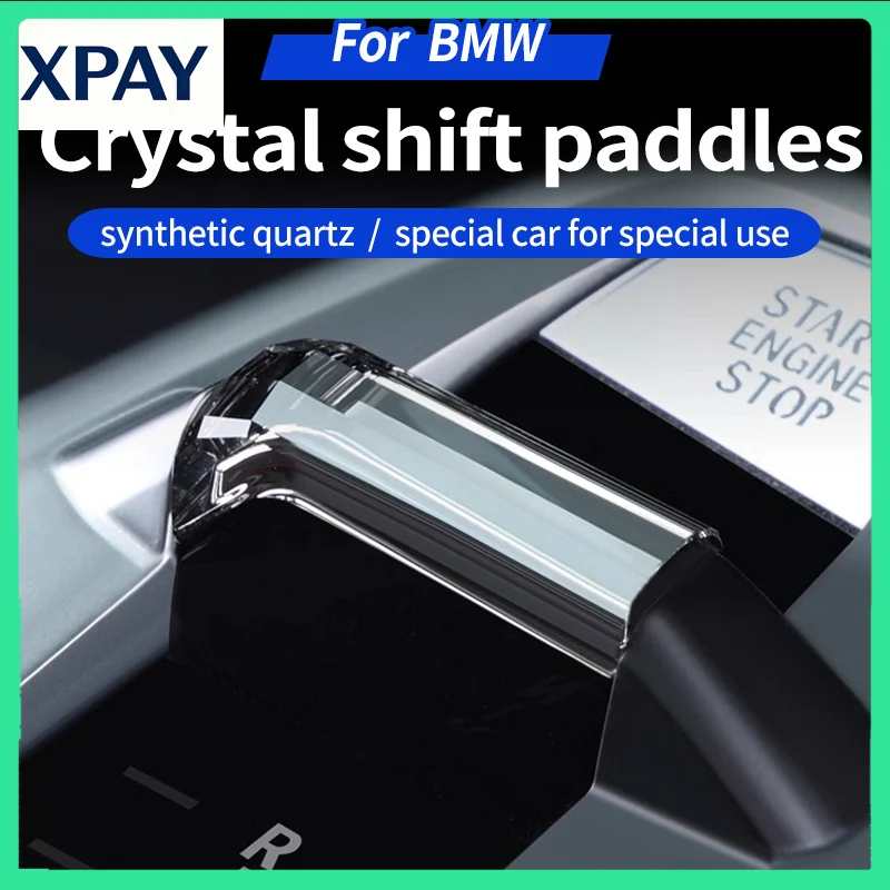 

New For BMW X1 X2 IX1 2023 2024 Car Crystal shift paddles Replace Crystal Handle Gear Shift Knob Car accessories