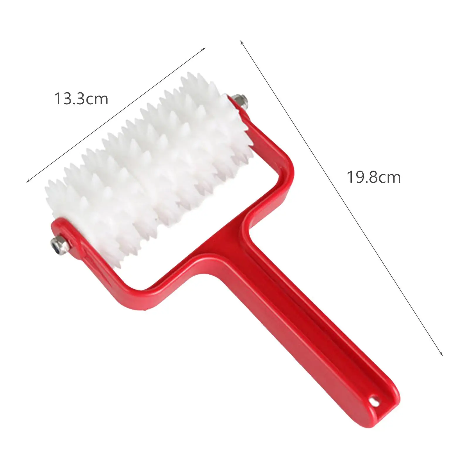 Pizza Dough Roller Pin Plastic Pastry Roller with Holes Needle Docker for Baking Cookies and Bread