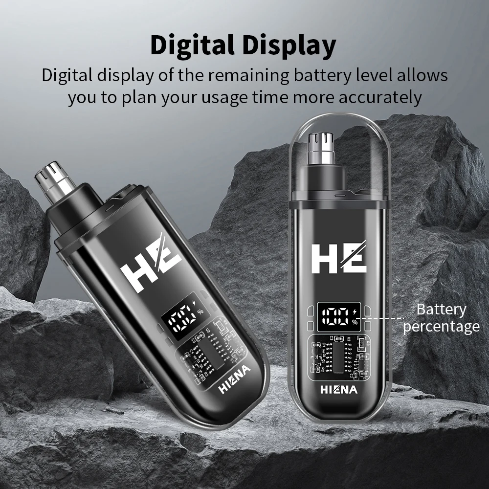 Electric Nose Hair Trimmer Portable Mini Pocket Nose Ears Hair Eyebrow Trimmer for Men Rechargeable